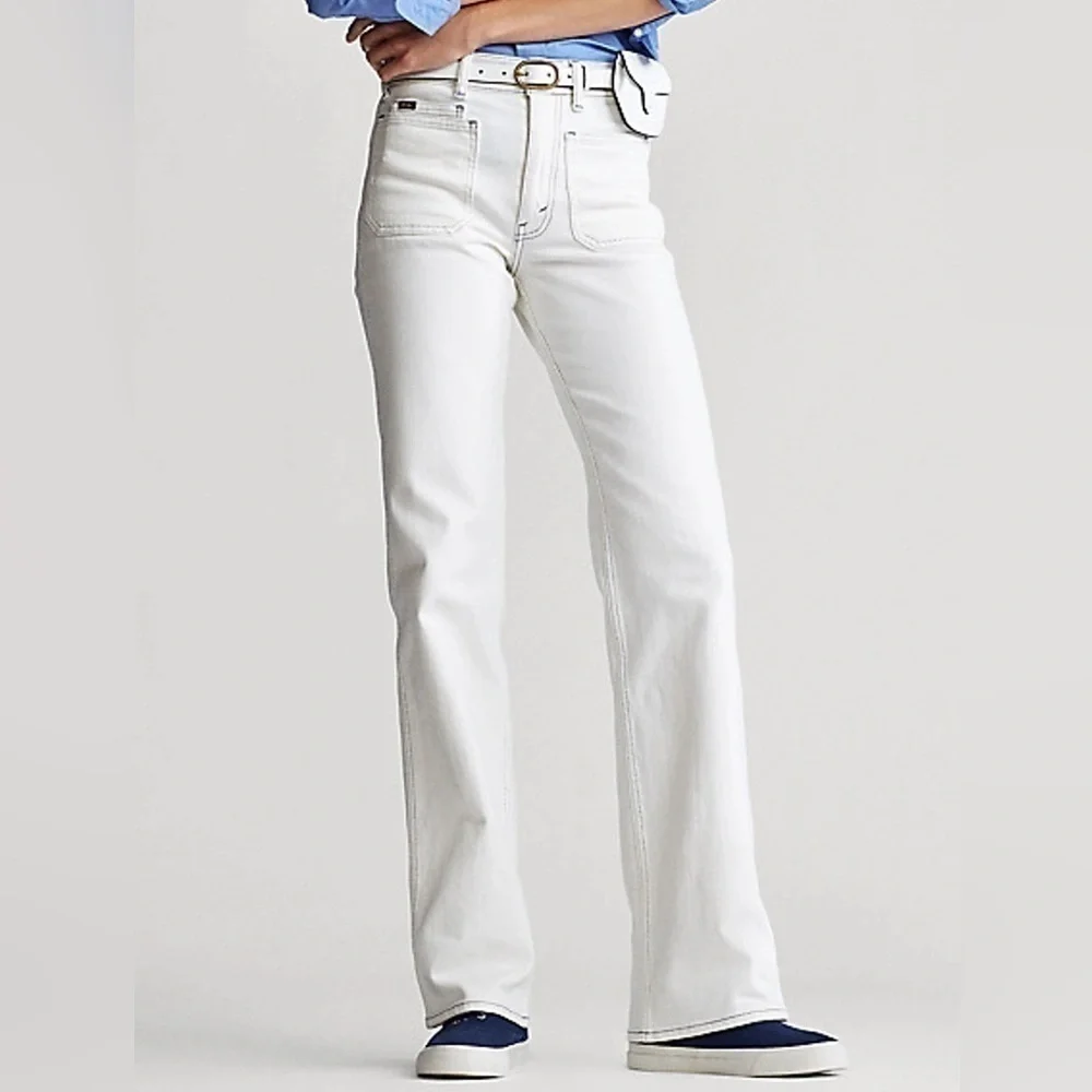 Polo by Ralph Lauren | White Flare Jean - Size 26R- Excellent Condition​​​​​ - Picture 3 of 12